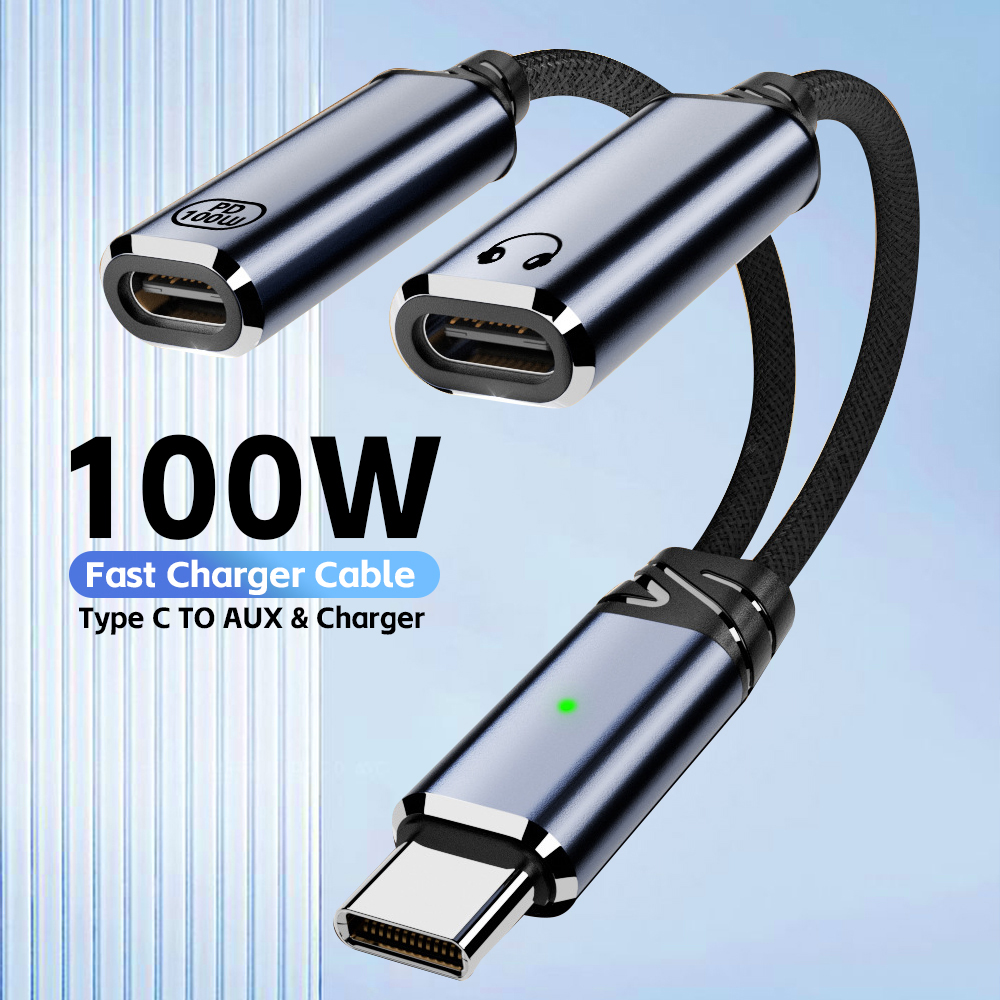 Earphone Splitter Jack - USB C Splitter 2 in 1