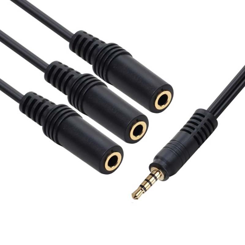 ⭐ 3.5mm 1 Male to 3 Female 3 W - Earphone Splitter Jack recension och pris