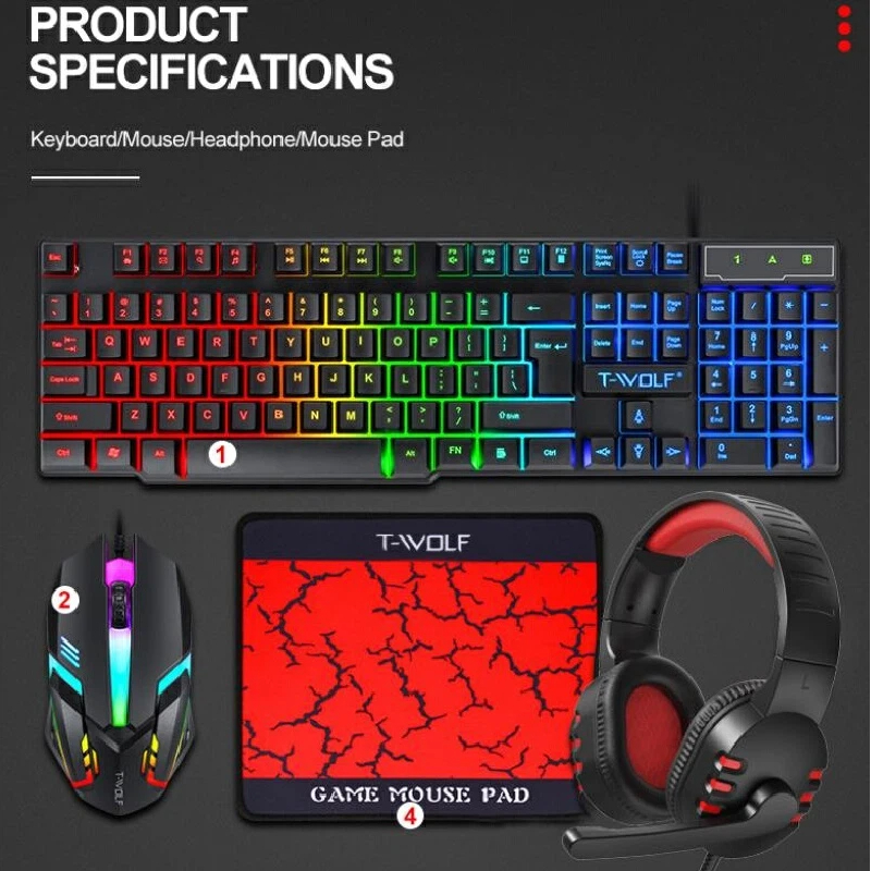 Spanish Russian Keyboard Layou - Gaming Headset Rgb recension och pris