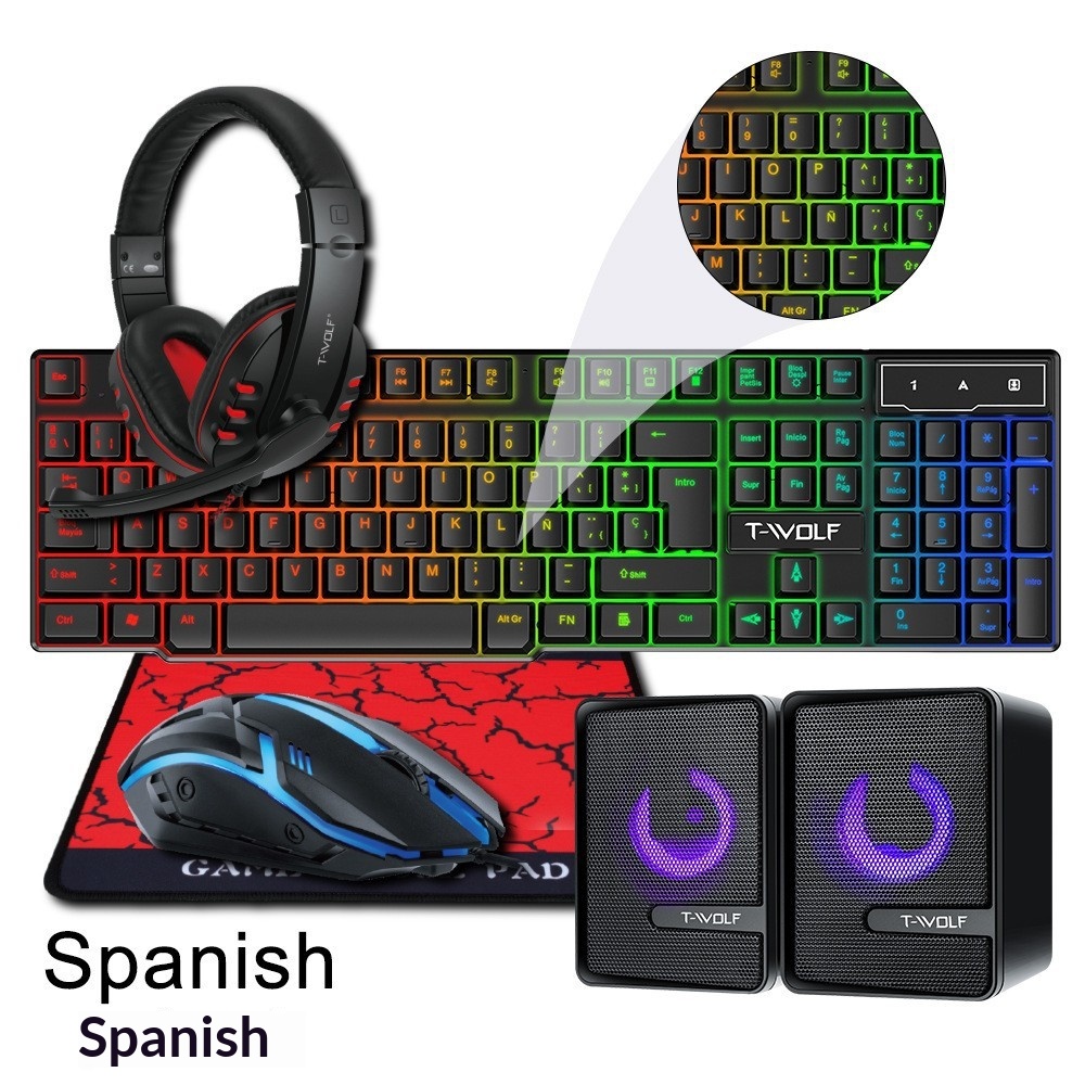 Spanish Russian Keyboard Layou - Gaming Headset Rgb recension och pris