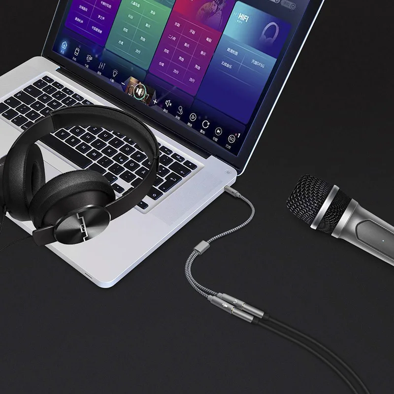 Headset splitter 3.5mm audio m - Earphone Splitter Jack recension och pris