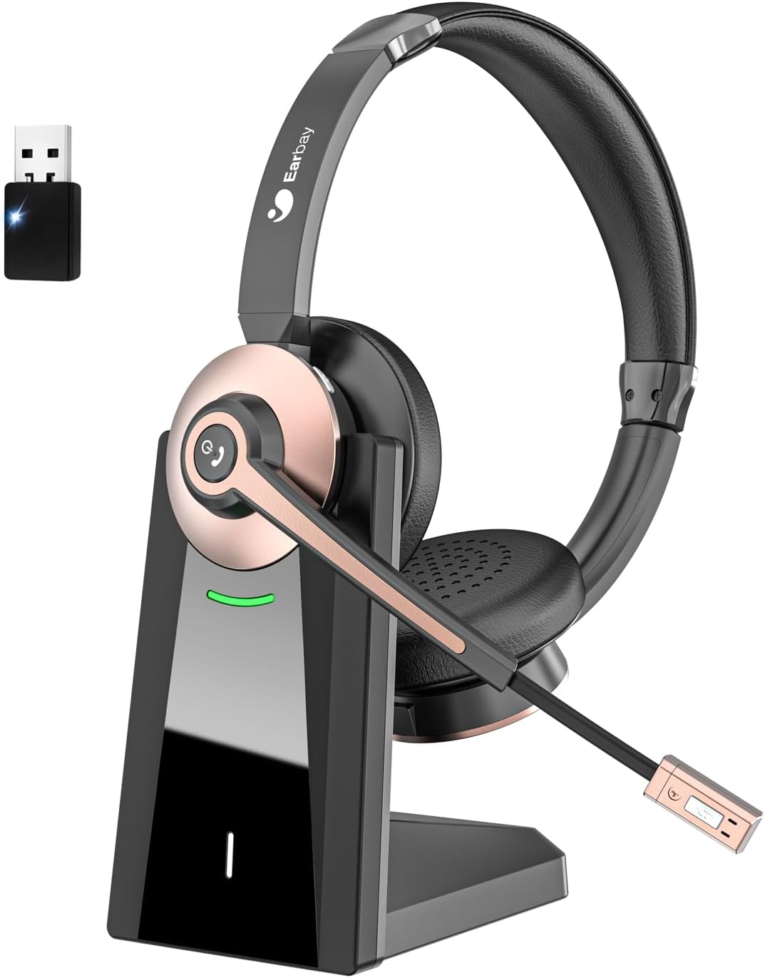 Wireless Headset with Mic, Noi - Noise Cancelling Headphone recension och pris