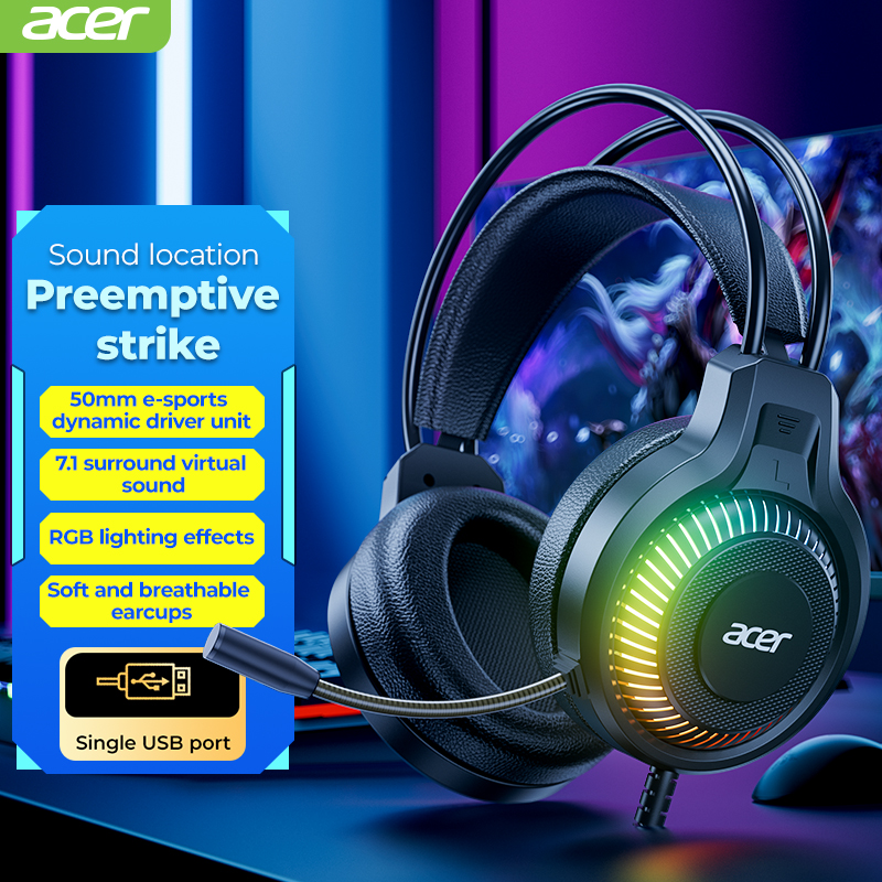 RGB Cool Lighting Wired Earpho - Gaming Headset Rgb recension och pris