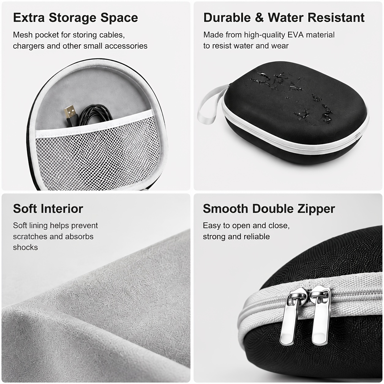 Portable Headphone Storage Cas - Headphone Case Hard recension och pris