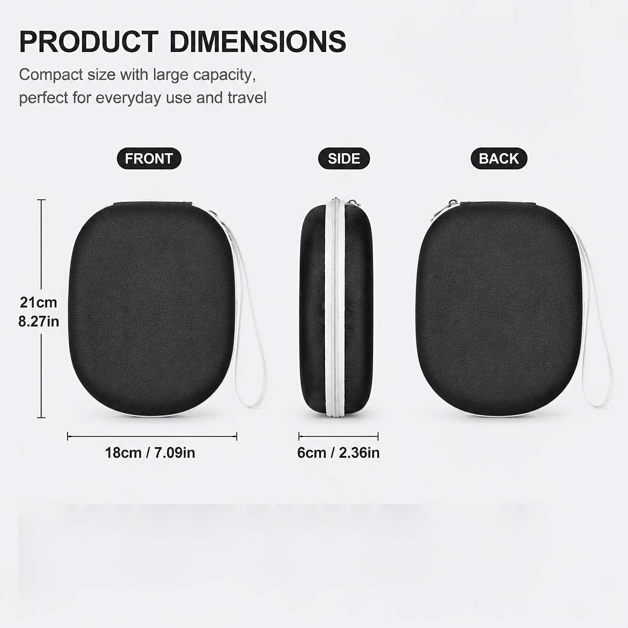 Portable Headphone Storage Cas - Headphone Case Hard recension och pris