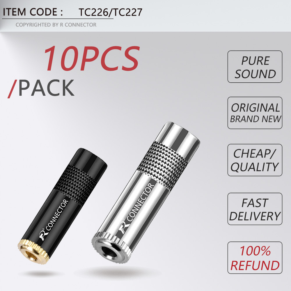 10pcs Audio 3.5mm/6.35mm Jack  - Audiophile Headphone Wired recension och pris