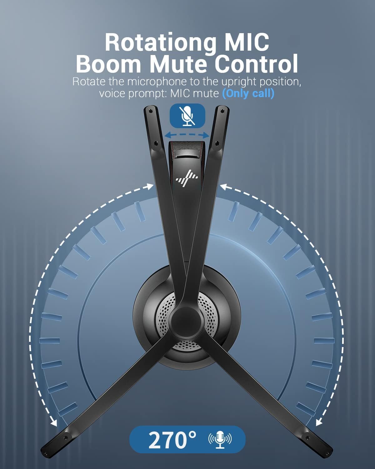 Bluetooth 5.2 Headset with Mic - Bluetooth Headset On Ear recension och pris